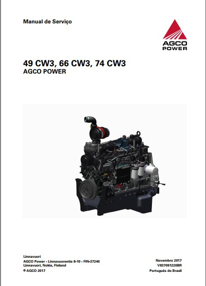 Manual De Serviços – Agco – Motor 49 Cw3 - 66 Cw3 - 74 Cw3