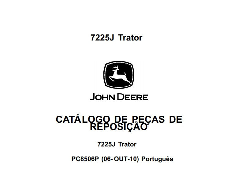 Thumbnail: Catálogo de Peças Trator 7225J John Deere