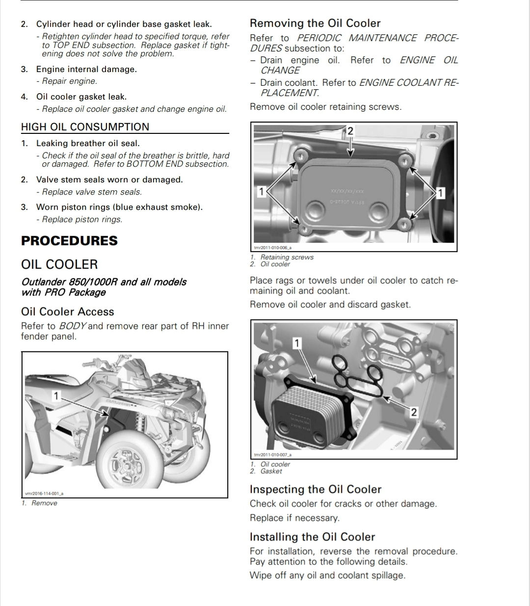 MANUAL DE  SERVIÇO CAN-AM OUTLANDER 570 650 850 1000R - 2018