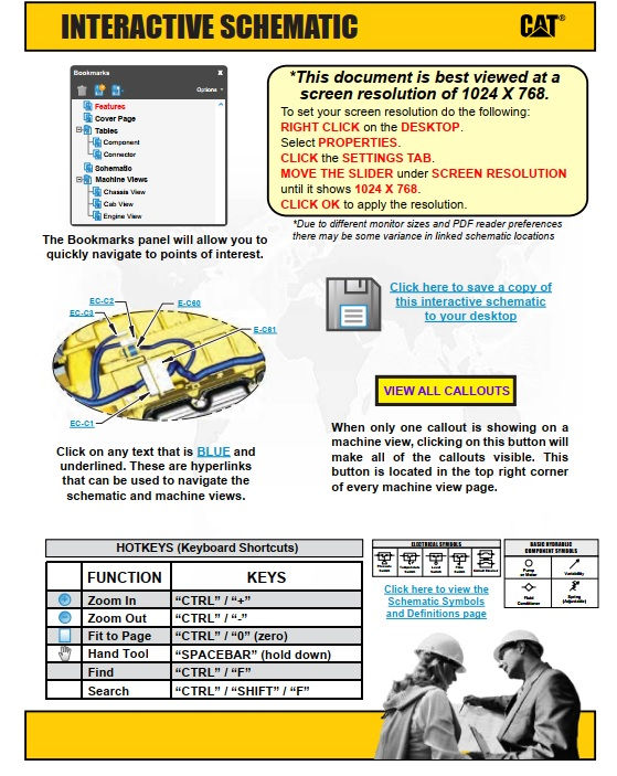 Miniatura: Esquema Elétrico 416E 2011 Retroescavadeira - CAT