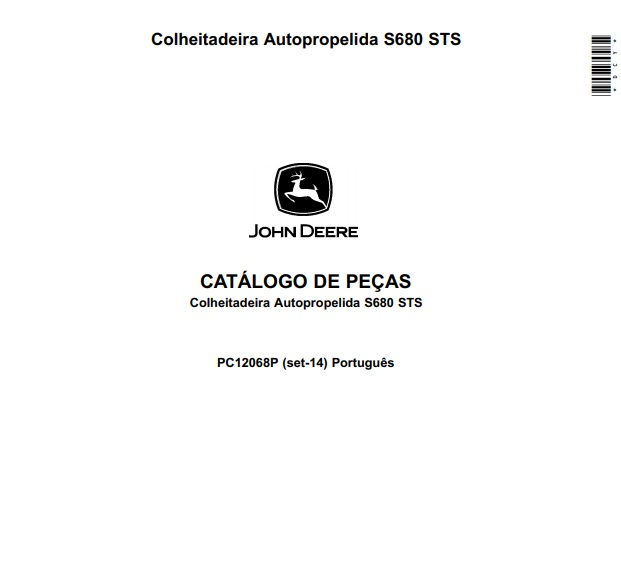 Miniatura: Catálogo de Peças Colheitadeira S680 STS John Deere