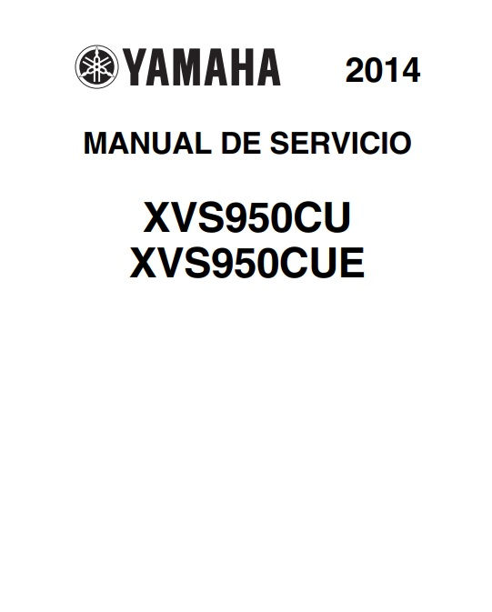 Miniatura: MANUAL DE SERVIÇO YAMAHA XVS 950 CU CUE - 2014