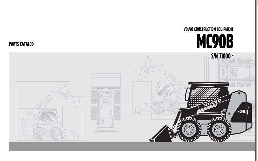 Catálogo de Peças Mini Carregadeira MC90B - Volvo