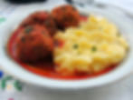 Albondigas con pure de patatas