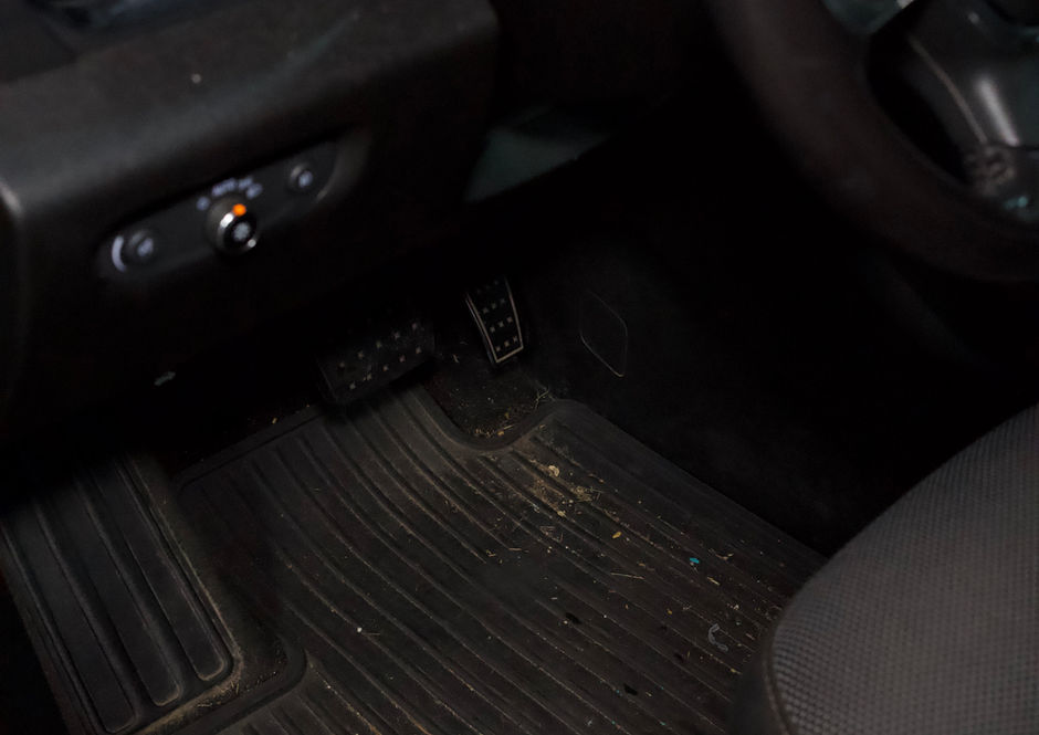 Complete auto detailing with paint correction on black car