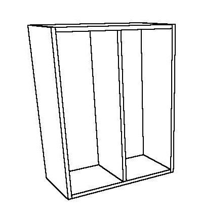 Open Wall Unit 1 Vertical Shelf