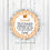 Thumbnail: 3 Sizes: Caramel Hot Cocoa Bomb Tag | Flavor Stripes
