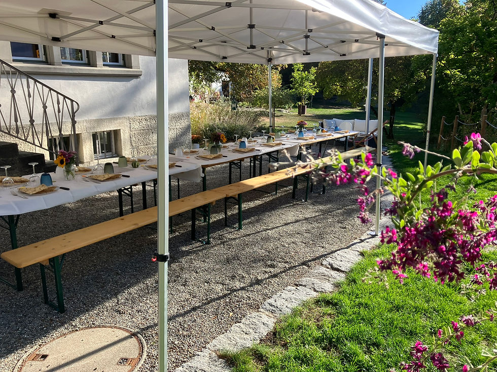 La Tavolata auf der Terrasse