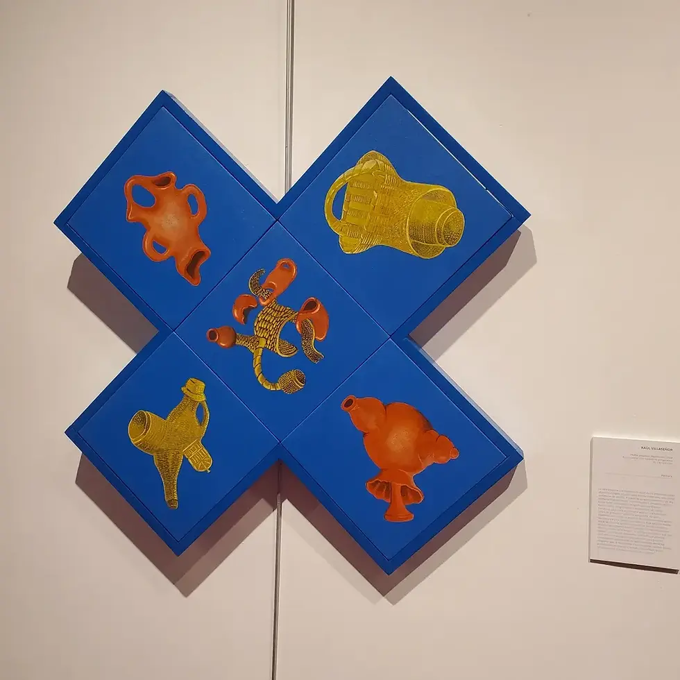 obra de arte en forma de equis