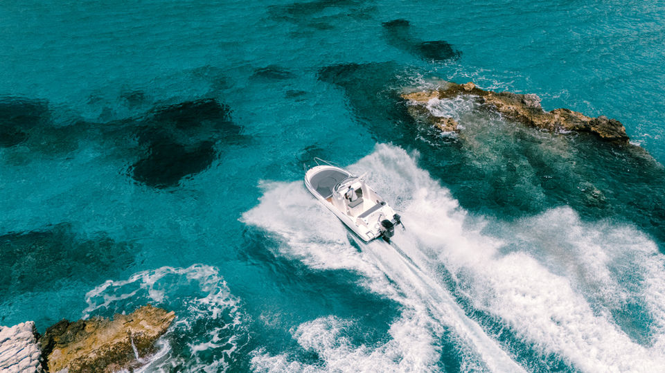 Crystal clear waters in Paleokastritsa Corfu-Nautical Boat Rental