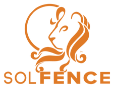 Sol Fence Logo Vertical Orange
