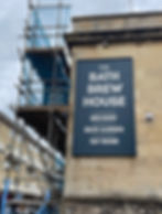 Large wall sign for the Bath Brew House.