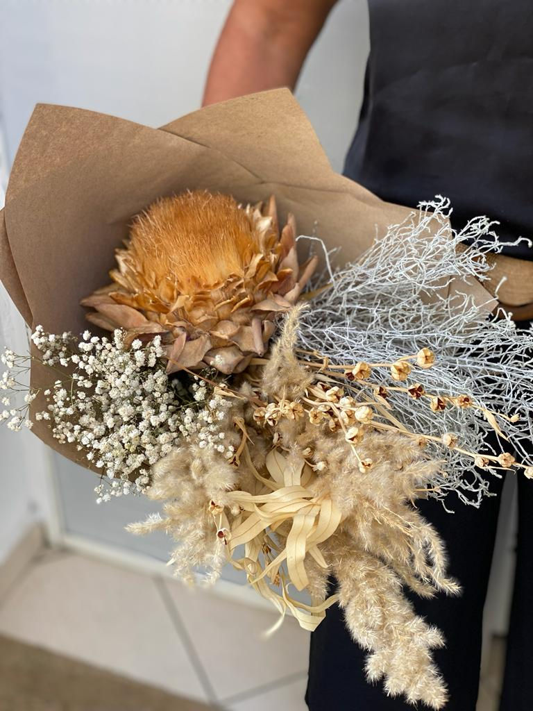 Miniature : Bouquet Main Fleurs Séchées S