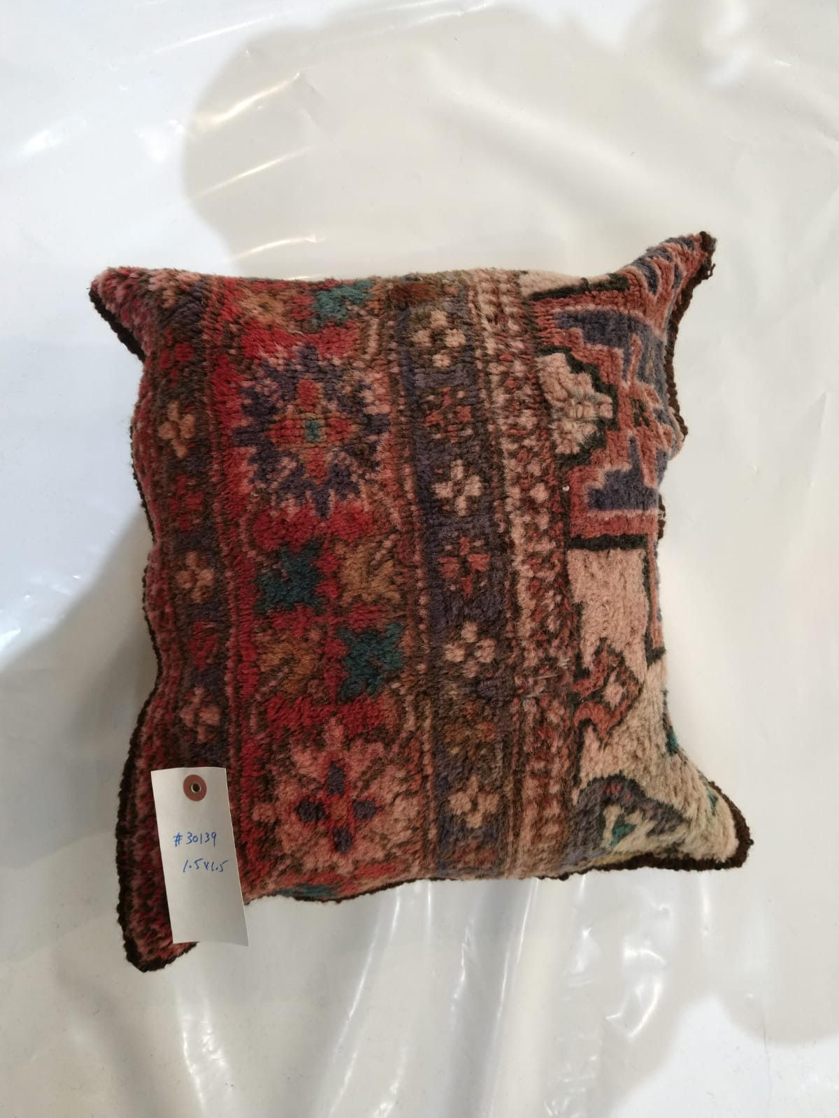 Pillow w/ Antique Rug Fragment