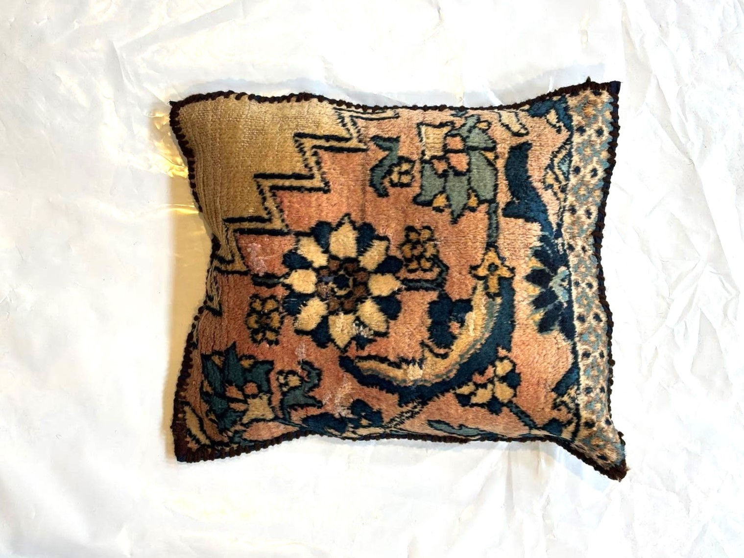 pillow w/ Antique Persian Rug Fragment