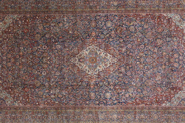 Thumbnail: Antique Persian Kashan Palace carpet