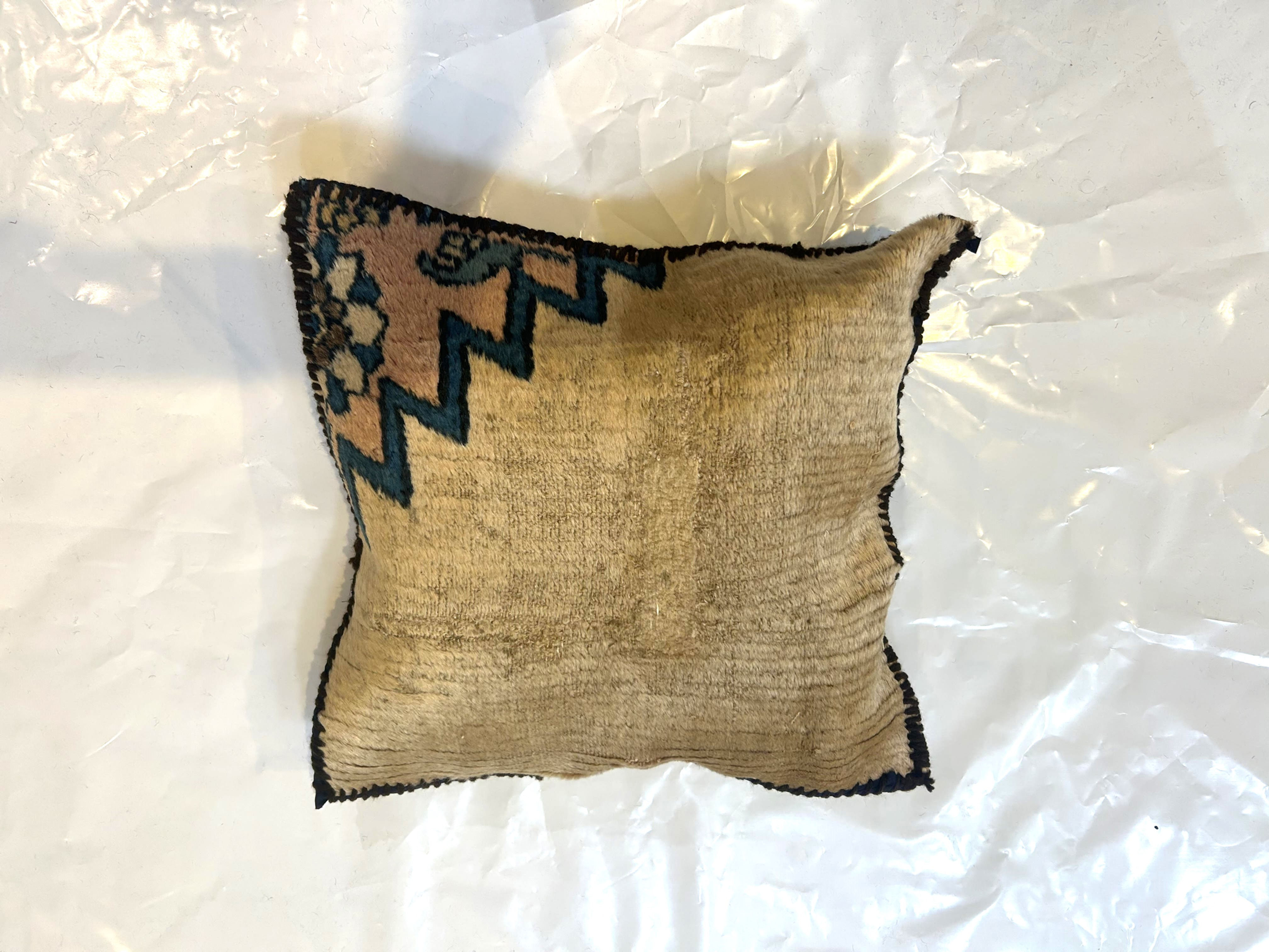pillow w/ Antique Persian Rug Fragment