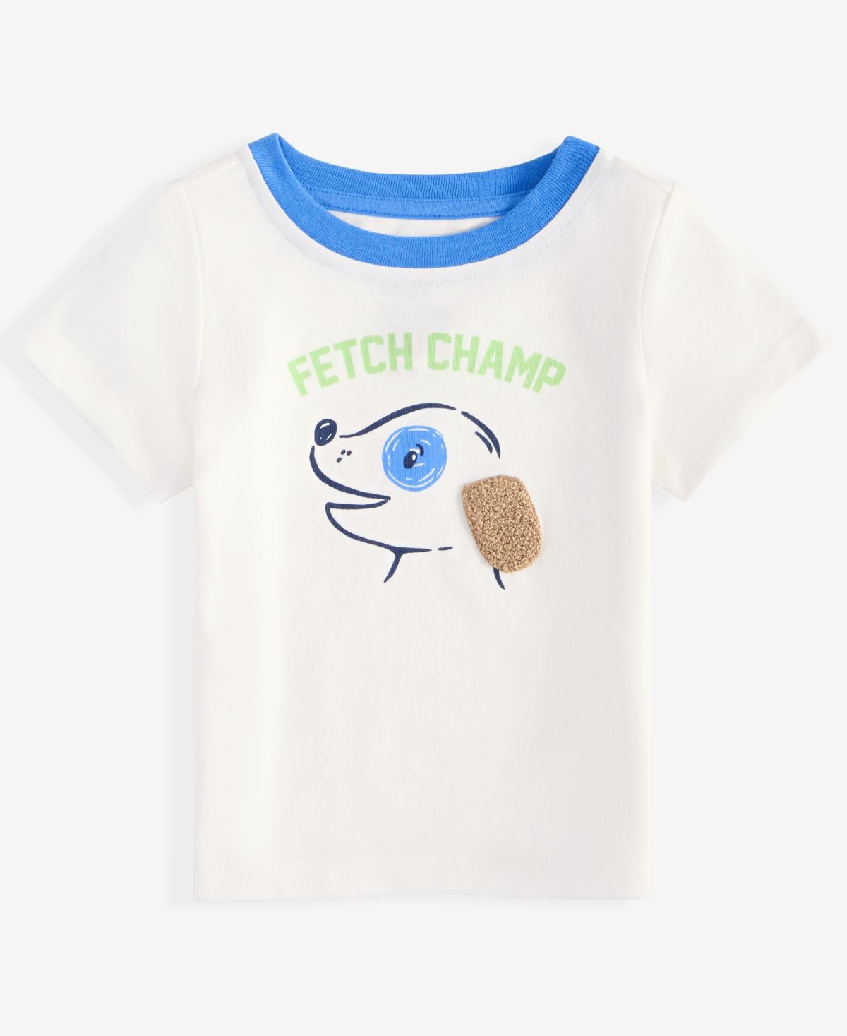 First Impressions Baby Boys Fetch Champ Graphic Angel Whit