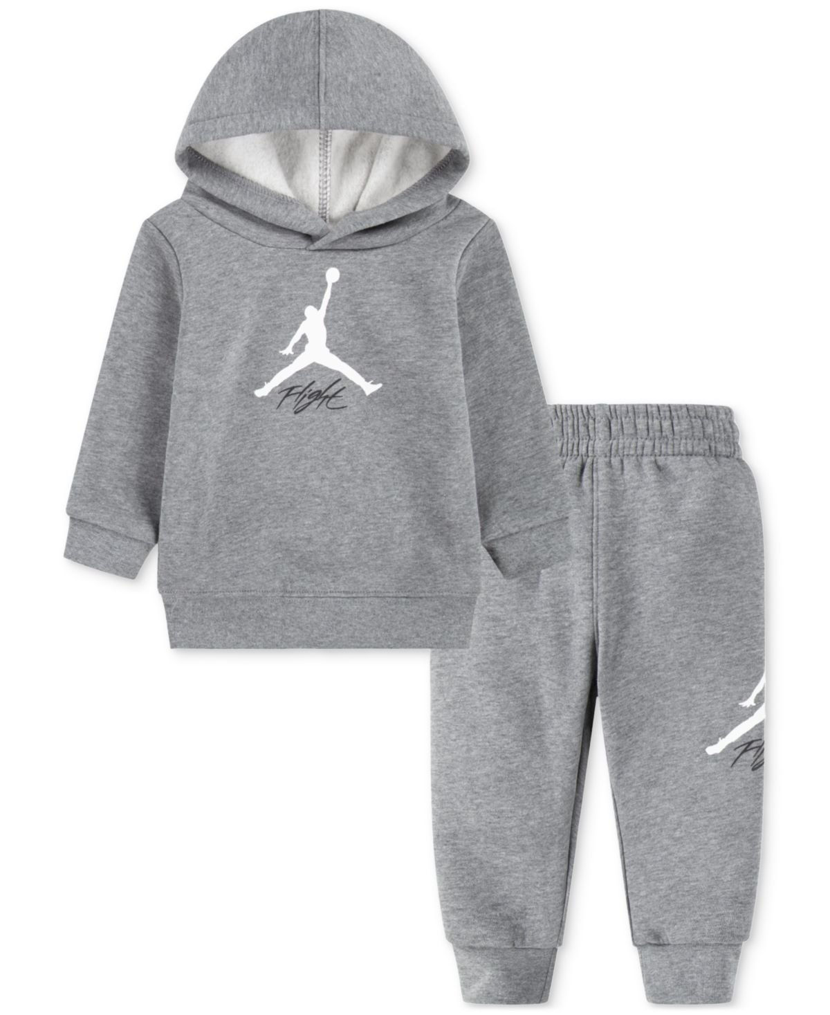 Jordan Baby Boys Jumpman Hoodie Jog Carbon Heather
