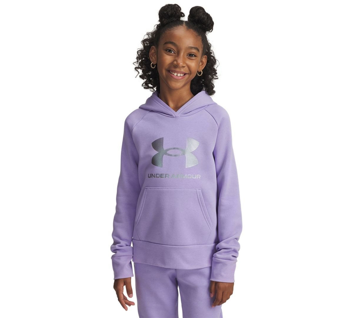 Under Armour Girls 6-16 Rival Long Sleeve S Prime Pink