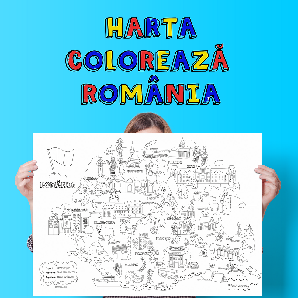 Miniatură: Harta Colorează România
