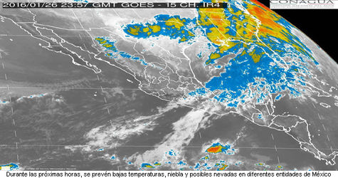 DURANTE LAS PRÓXIMAS HORAS, SE PREVÉN BAJAS TEMPERATURAS, NIEBLA Y POSIBLES NEVADAS EN DIFERENTES EN