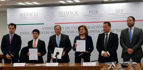 Firman Sedesol, Función Pública y PGR Convenio para Instrumentar el Blindaje Electoral en los comici