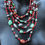 Thumbnail: Tibetan Green Turquoise Necklace