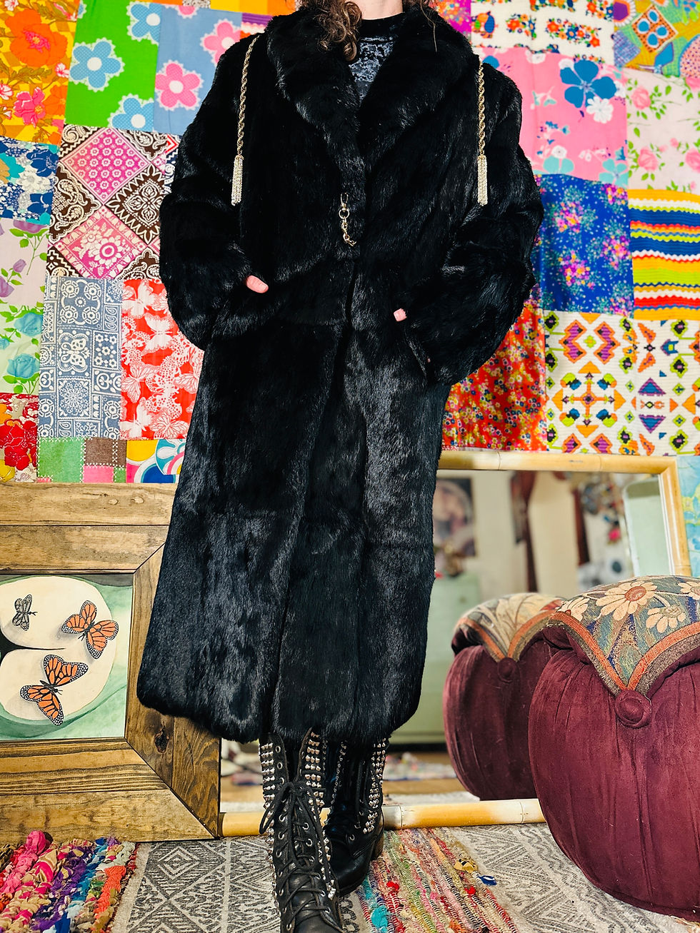 Thumbnail: OOAK Full Fur Power Coat - L/XL