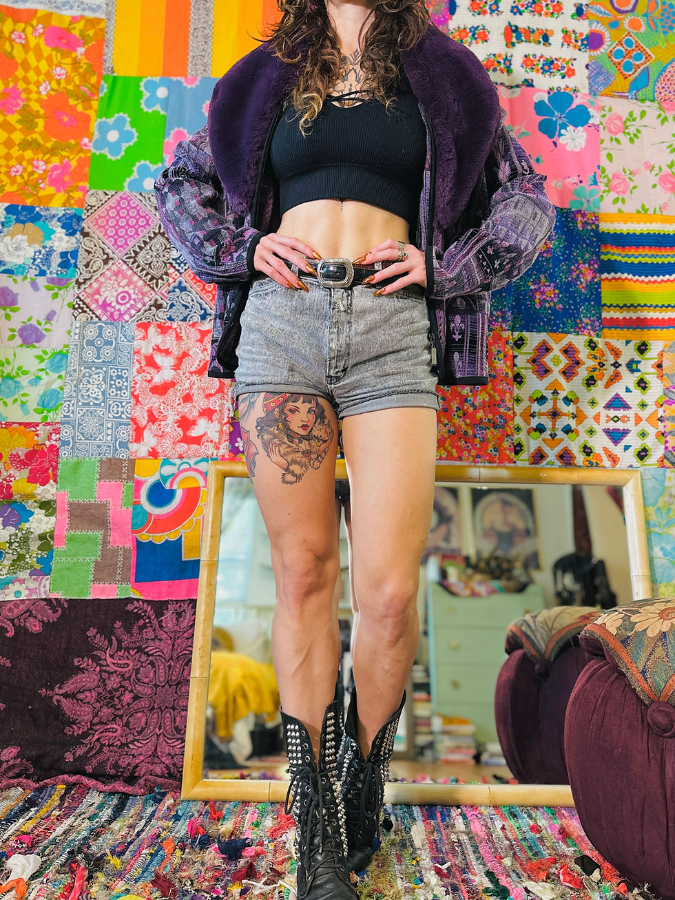 Thumbnail: OOAK Inverse Funktion Floof Jacket - L+