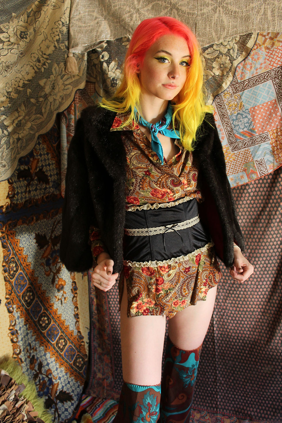 Thumbnail: 60s Faux Fur Capelet - OS