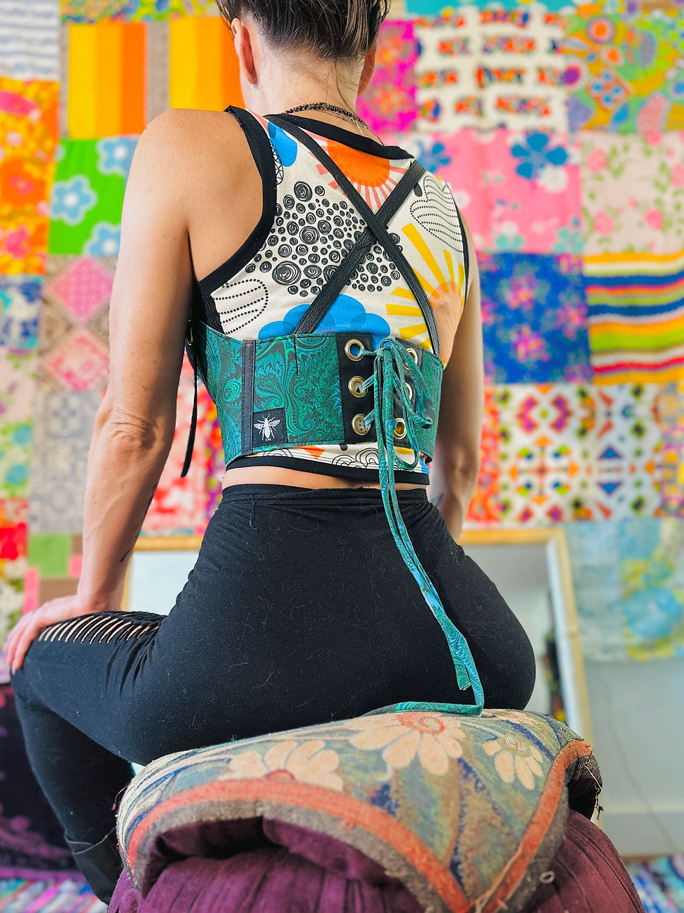 Thumbnail: RTxAVD Tiny Fractal w/Black Leather Bustier