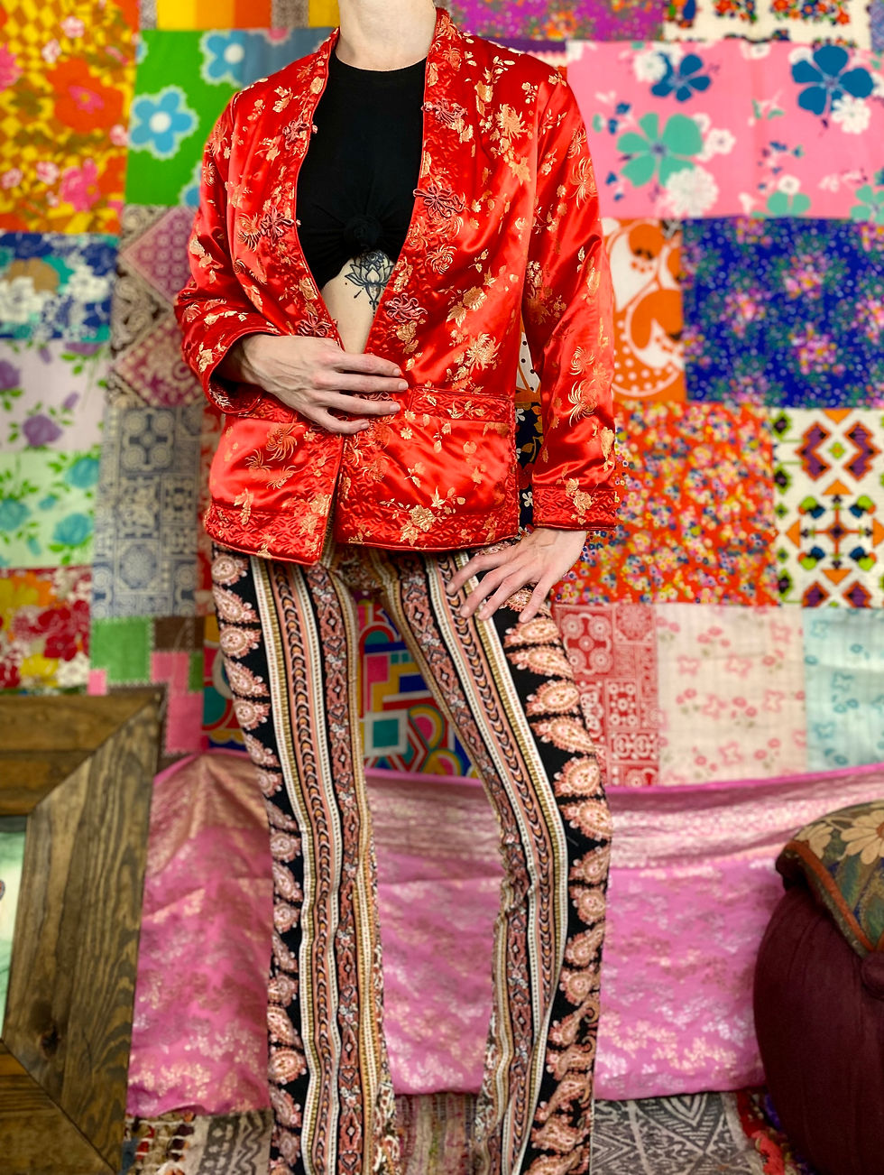 Thumbnail: Reversible Silk Chinese Jacket - XS/S
