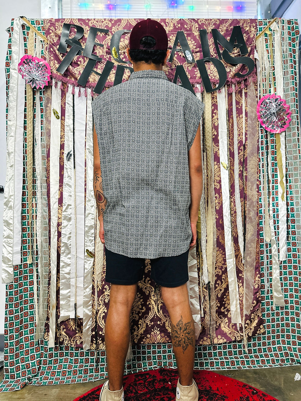 Thumbnail: OOAK Sleeveless Button Up - XXL