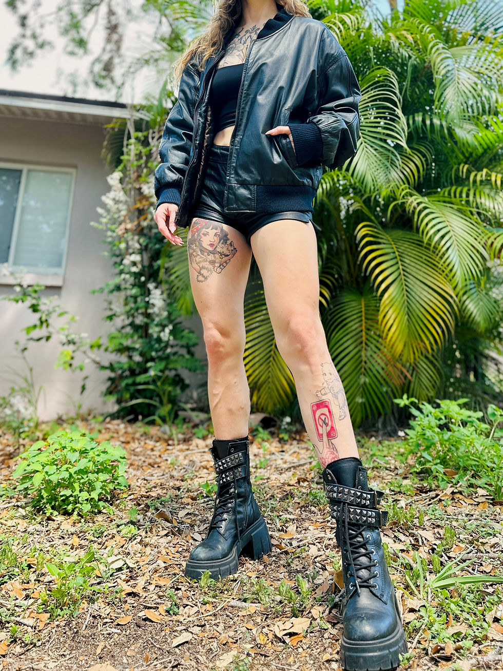 Thumbnail: OOAK Funktion 3.0 Leather Bomber - M