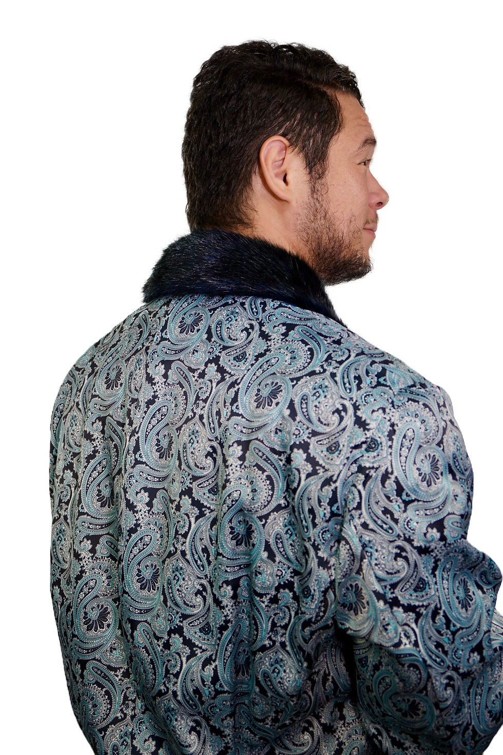 Thumbnail: Upcycled Bespoke Paisley Blazer - XL/XXL+