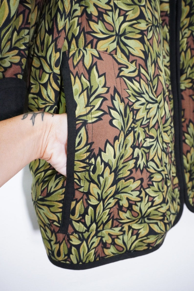 Thumbnail: 90s Bob Mackie Wearable art Suede Feel Fall Jacket - 3X