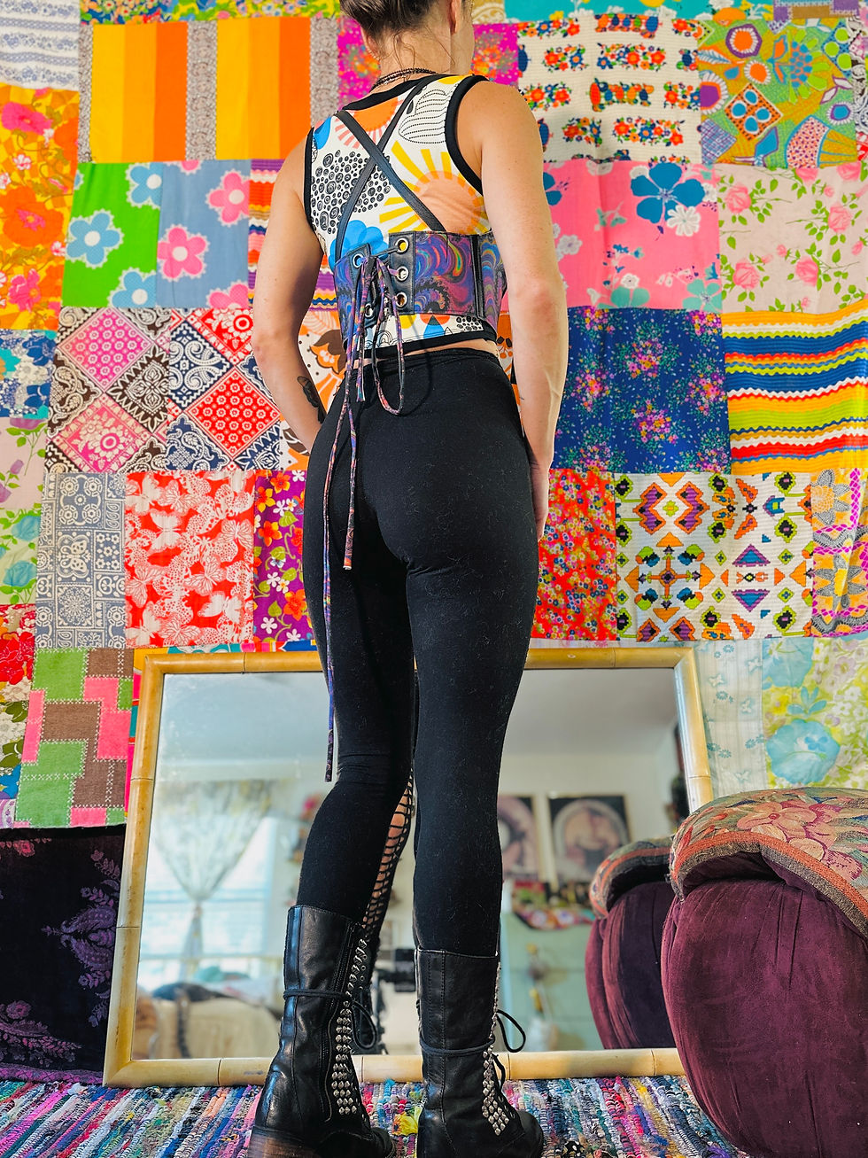 Thumbnail: RTxAVD Kaleidoscope w/Black Leather Bustier