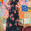 Thumbnail: 90s Lace Up Floral Maxi Dress - S