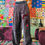 Thumbnail: OOAK Velvet Paisley Tipper ? Lounge Pants - M +/-
