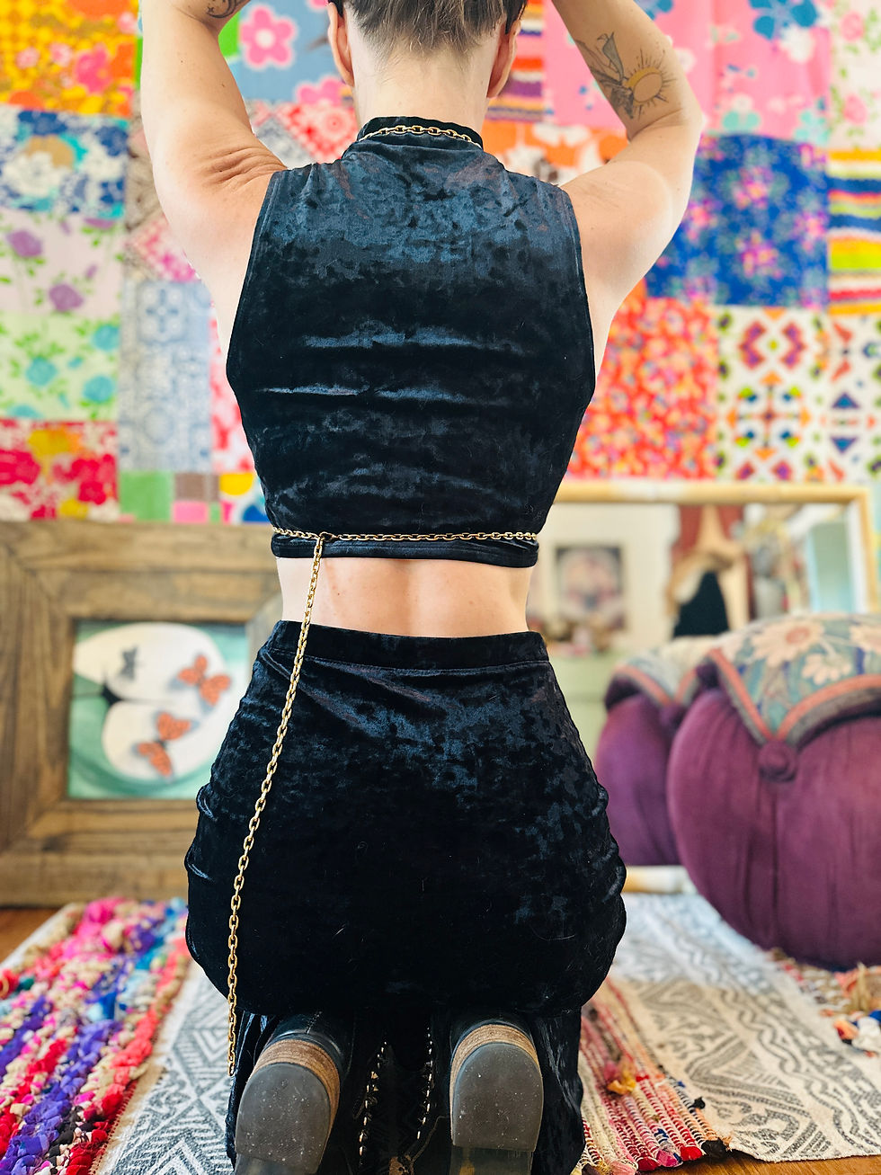 Thumbnail: OOAK Adjustable Minimal Chain Harness - OSFM