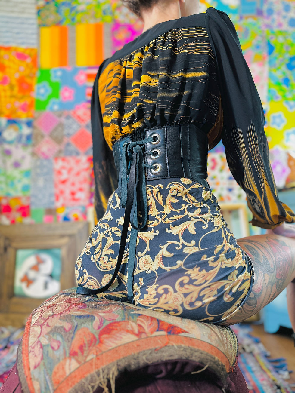 Thumbnail: RTO Ethical Leather Corset Belt - XS-M