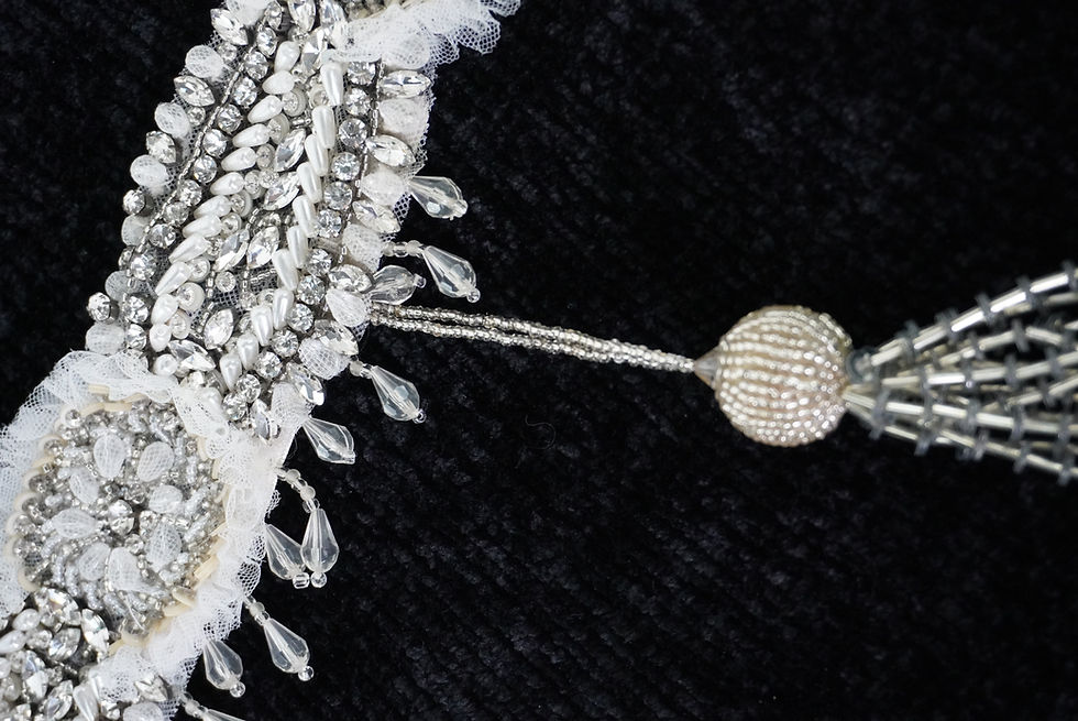 Thumbnail: OOAK Crystal Beaded Headpiece