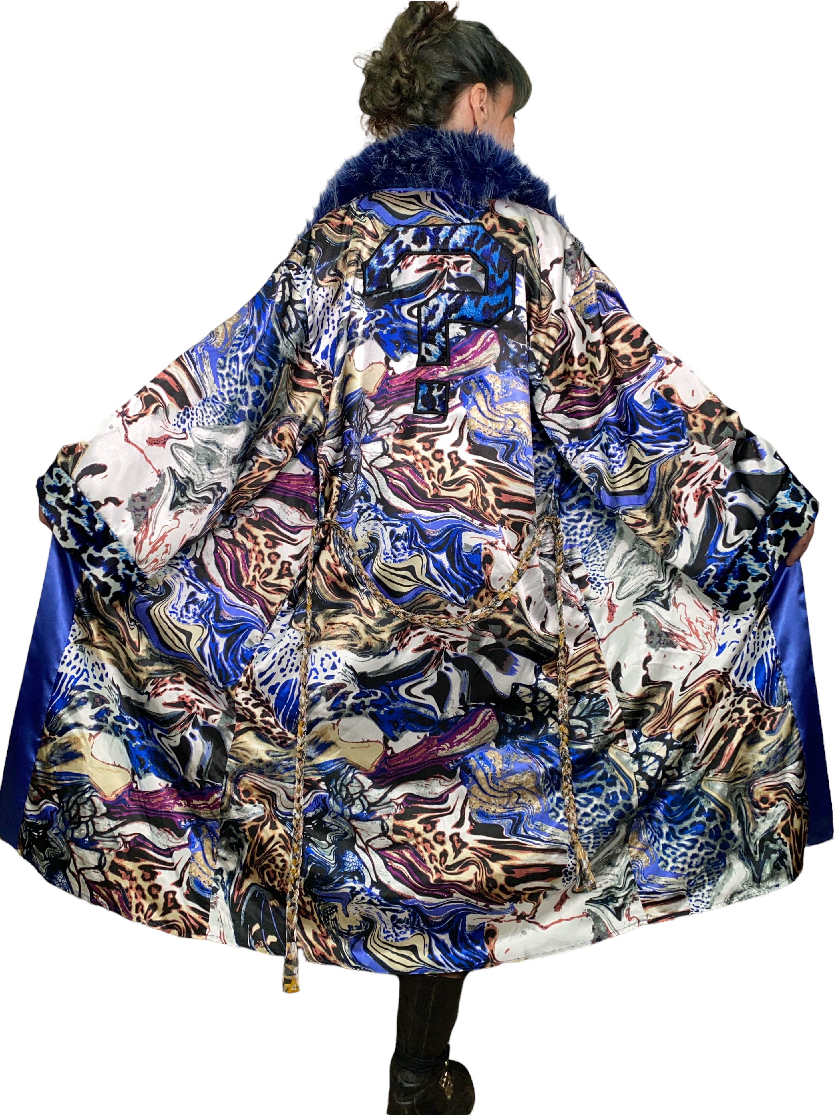 OOAK Trippy Silky Tipper ❓ Floof Robe - OSFM