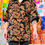 Thumbnail: 00s Dark Floral Polo Shirt - XL/XXL