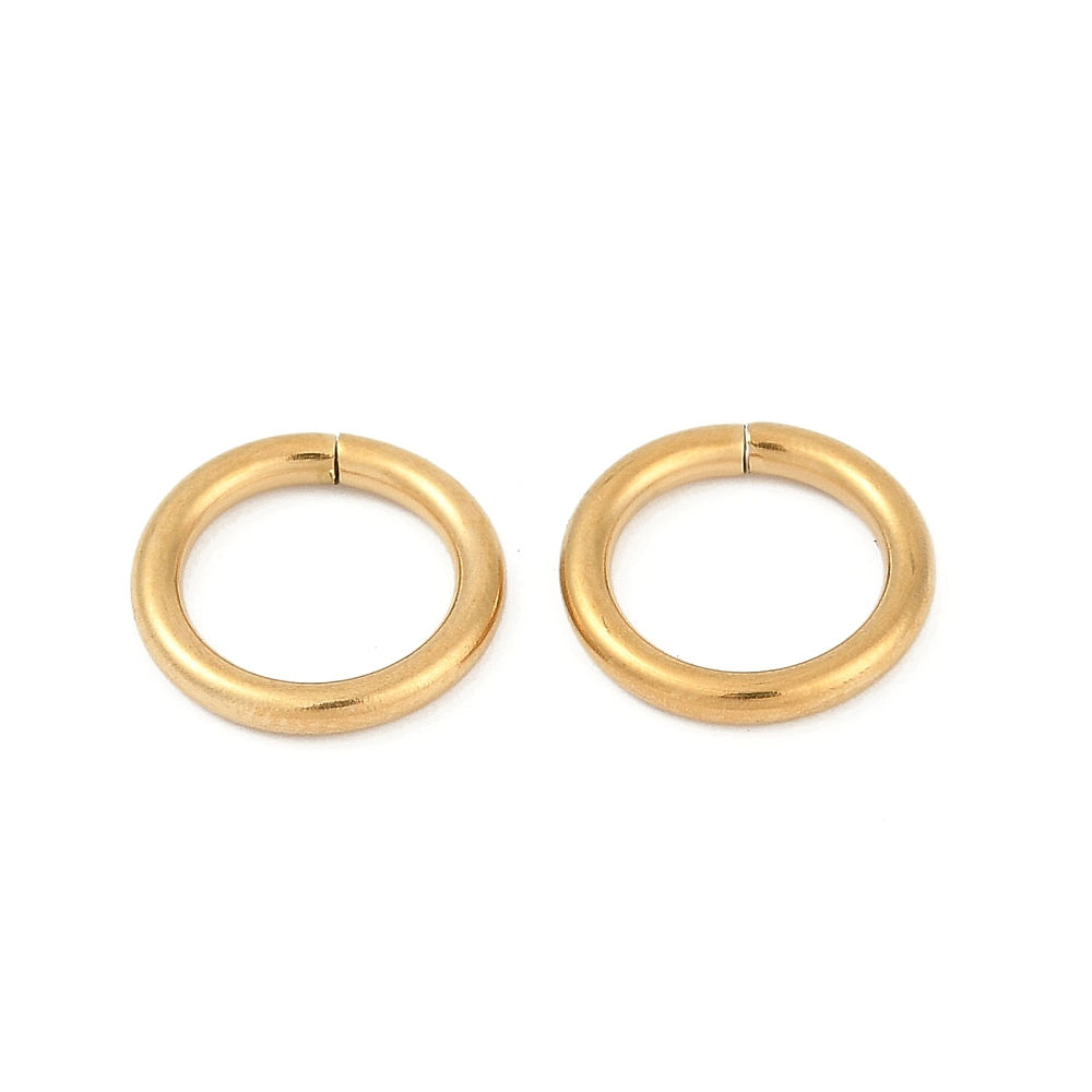 Argola Aço Inoxidável Folheado Ouro 18k 14x2x10mm