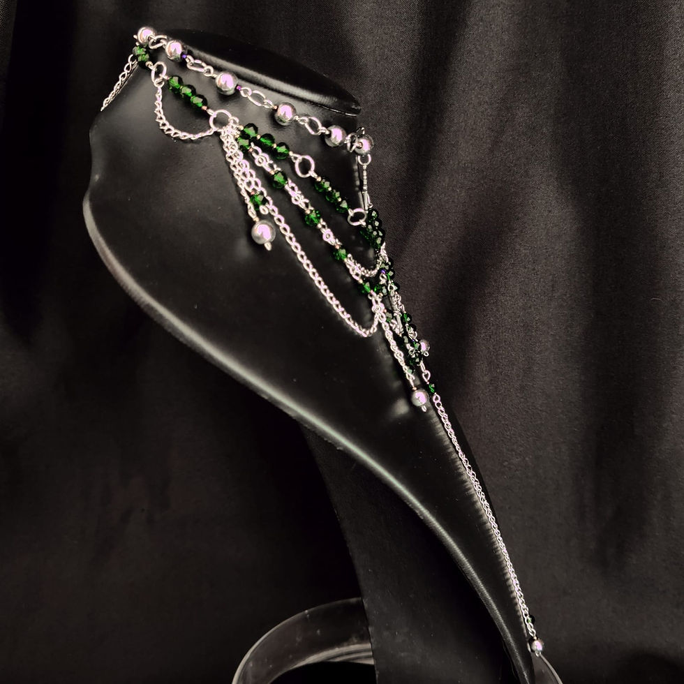 Miniatura: Colar/Choker Exorcism (versão verde escuro)