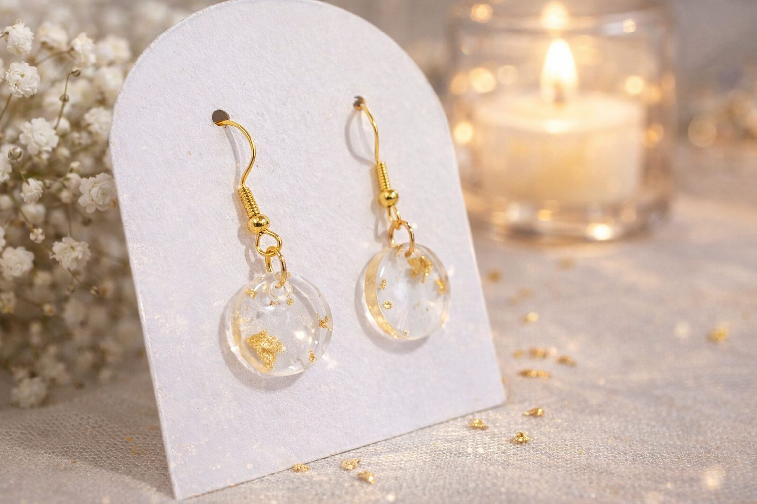 ✨ Celestial Glow Drop Earrings 🌙