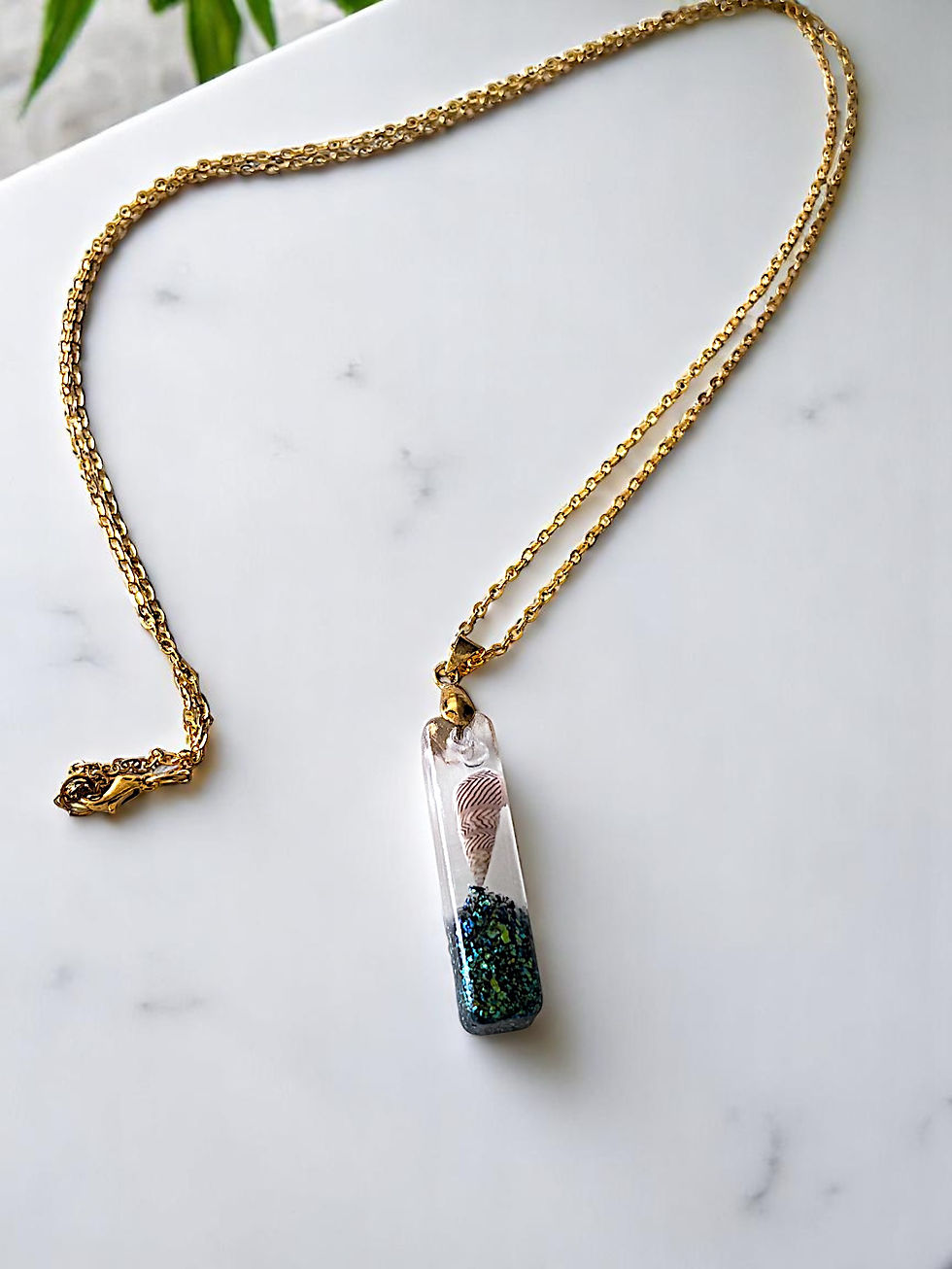 🌊 Seaside Treasure Resin Pendant 🌊