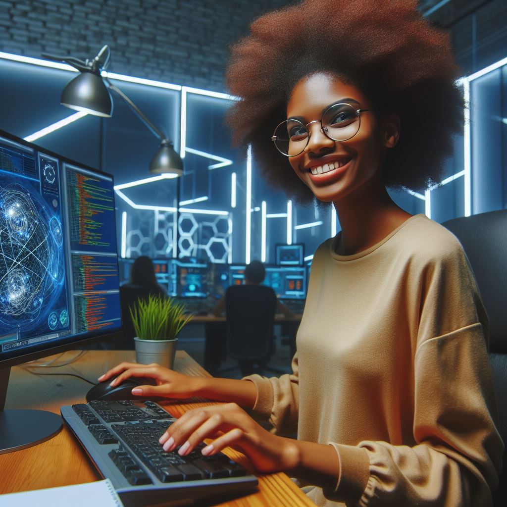 a female programmer
